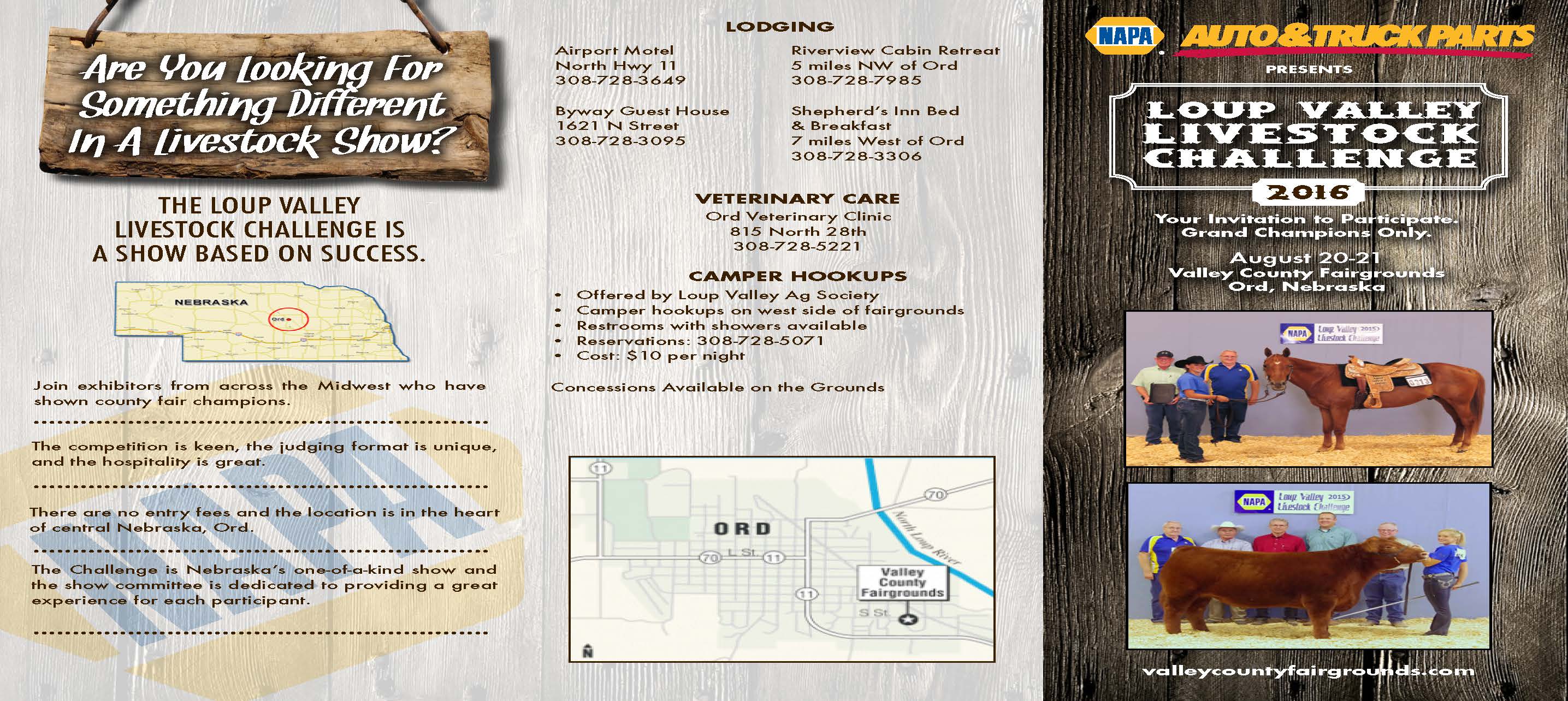 Valley County Fairgrounds Ord, Nebraska Home of the Loup Valley